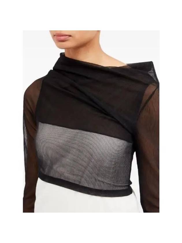 MM6 Semi See-through Asymmetric Top S52NC0330STJ403 - MAISON MARGIELA - BALAAN 6