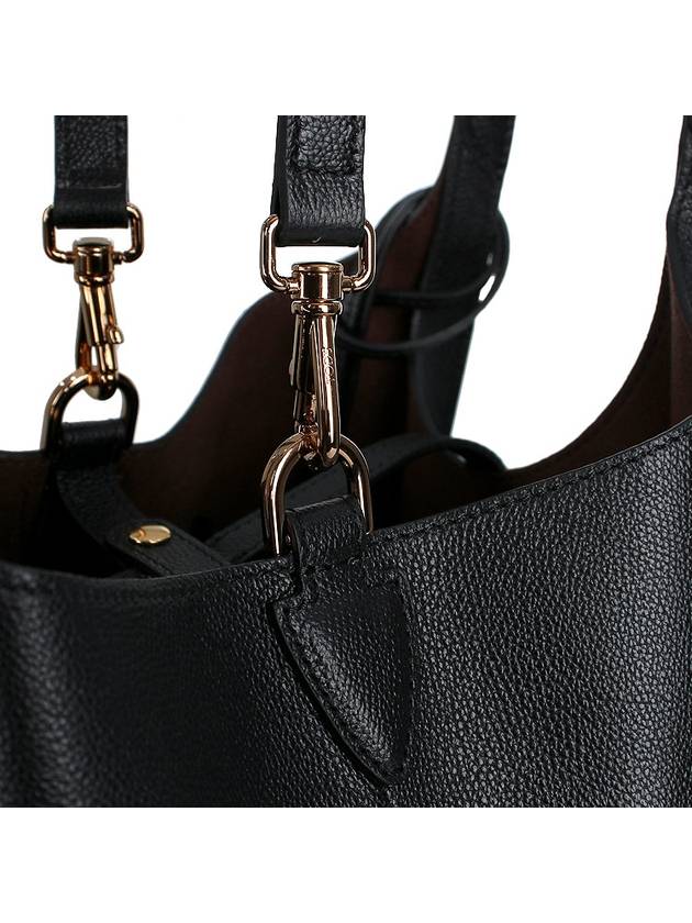 T Timeless Leather Shopping Mini Tote Bag Black - TOD'S - BALAAN 9