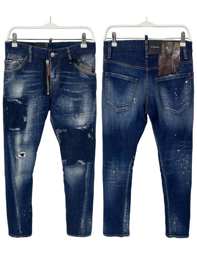 Men's Dark Reveal Wash Sexy Twist Jeans Blue - DSQUARED2 - BALAAN 2