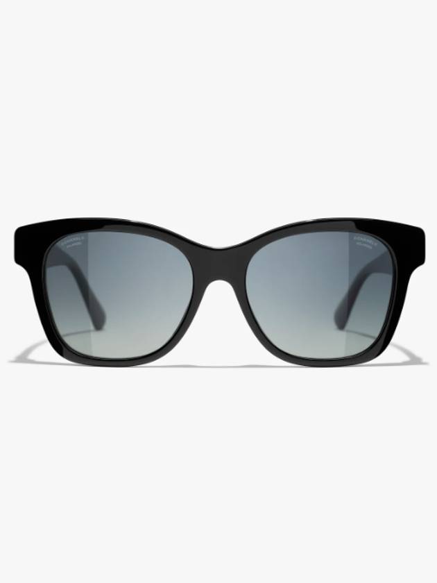 Eyewear Square Acetate Glass Pearl Sunglasses Black - CHANEL - BALAAN 3