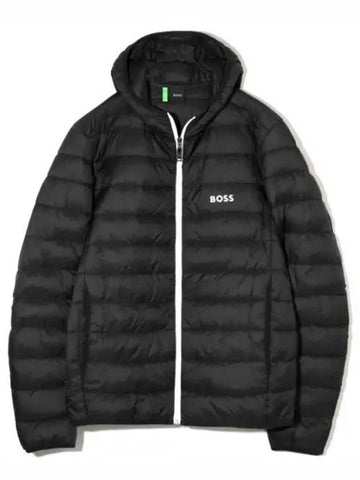 Logo Down Puffer Padding Jacket Black - HUGO BOSS - BALAAN 1