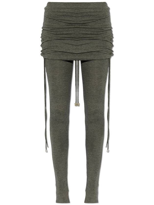 The Attico Leggings With A Fold, Women's, Grey - THE ATTICO - BALAAN 1