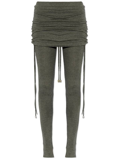 The Attico Leggings With A Fold, Women's, Grey - THE ATTICO - BALAAN 1