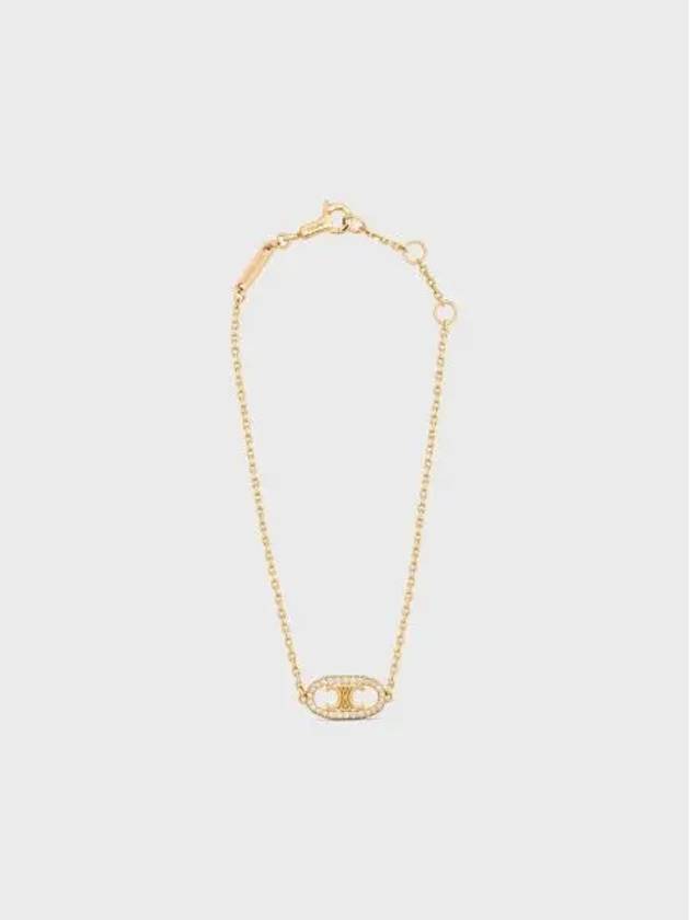 Maillon Triomphe Diamonds Bracelet Gold - CELINE - BALAAN 2