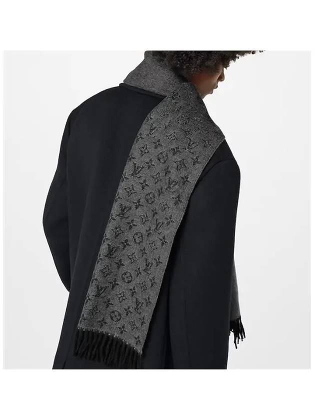 Monogram Gradient Scarf Grey - LOUIS VUITTON - BALAAN 9