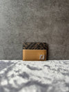 FF square leather card wallet beige - FENDI - BALAAN 3