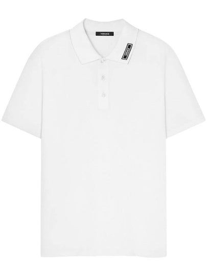 logo patch polo shirt 10139061A11276 - VERSACE - BALAAN 2