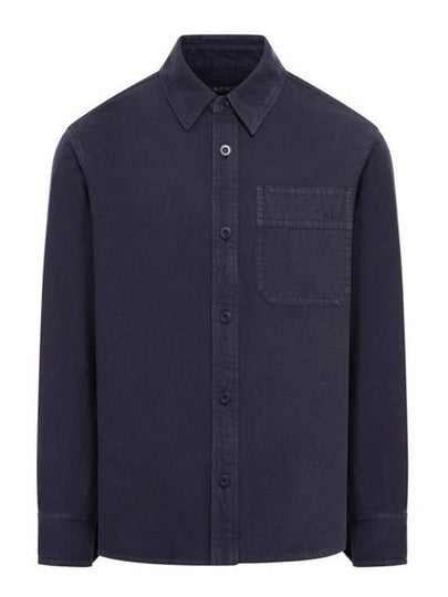 Basile Brodee Long Sleeve Shirt Navy - A.P.C. - BALAAN 2