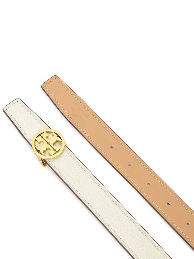 1 Miller Reversible Leather Belt New Ivory Natural Vachetta - TORY BURCH - BALAAN 5