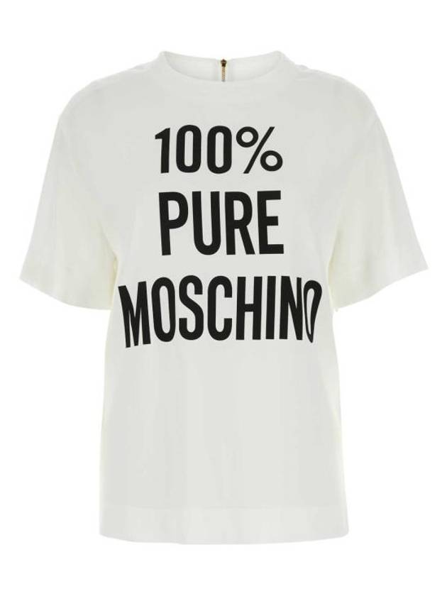 Shirt J02150533 1001 White - MOSCHINO - BALAAN 1