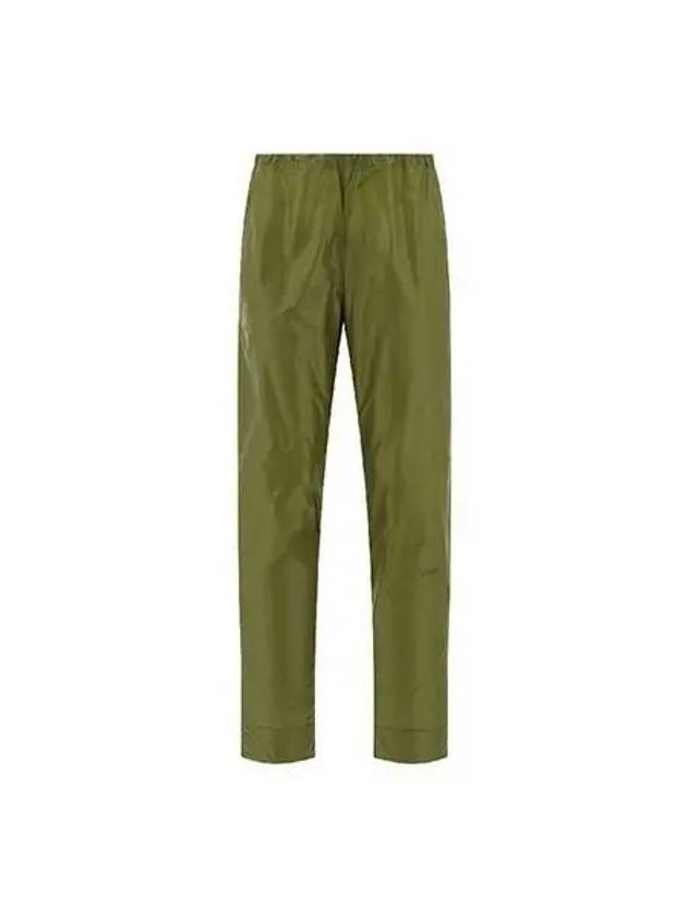 Women s Quilted Jogger Track Pants Khaki F7710 - GANNI - BALAAN 1