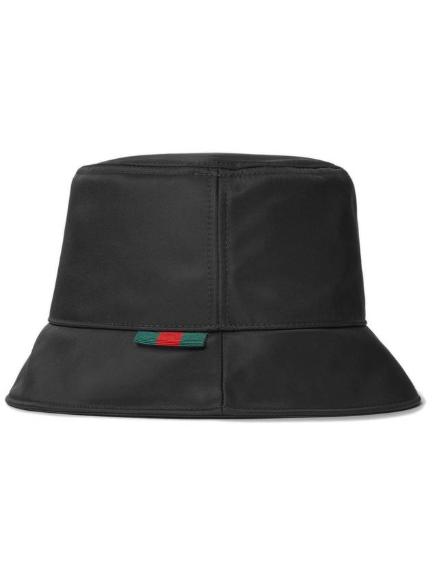 Logo Nylon Bucket Hat Black - GUCCI - BALAAN 3