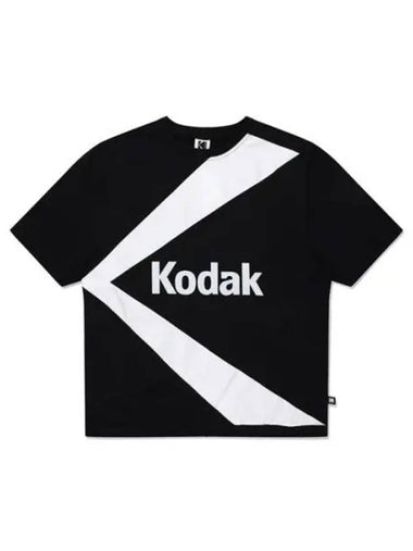 KODAK Apparel K Stan Neck Woven Short Sleeve Sweatshirt BLACK - KODO - BALAAN 1