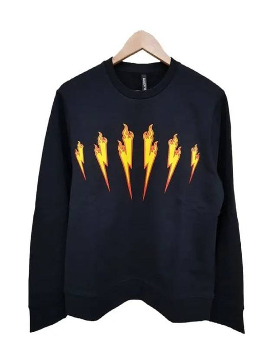 Lightning Sweatshirt Black - NEIL BARRETT - BALAAN 2