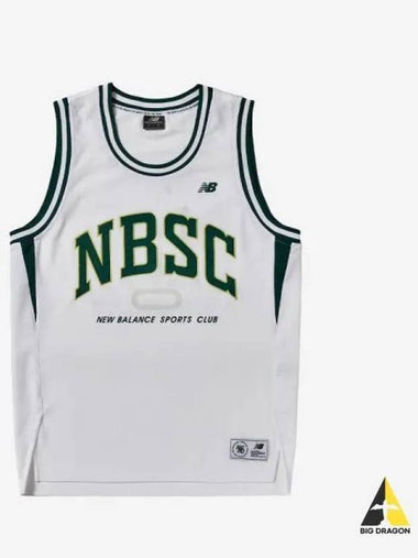 Uni NBSC Mesh Sleeveless 10 White - NEW BALANCE - BALAAN 1