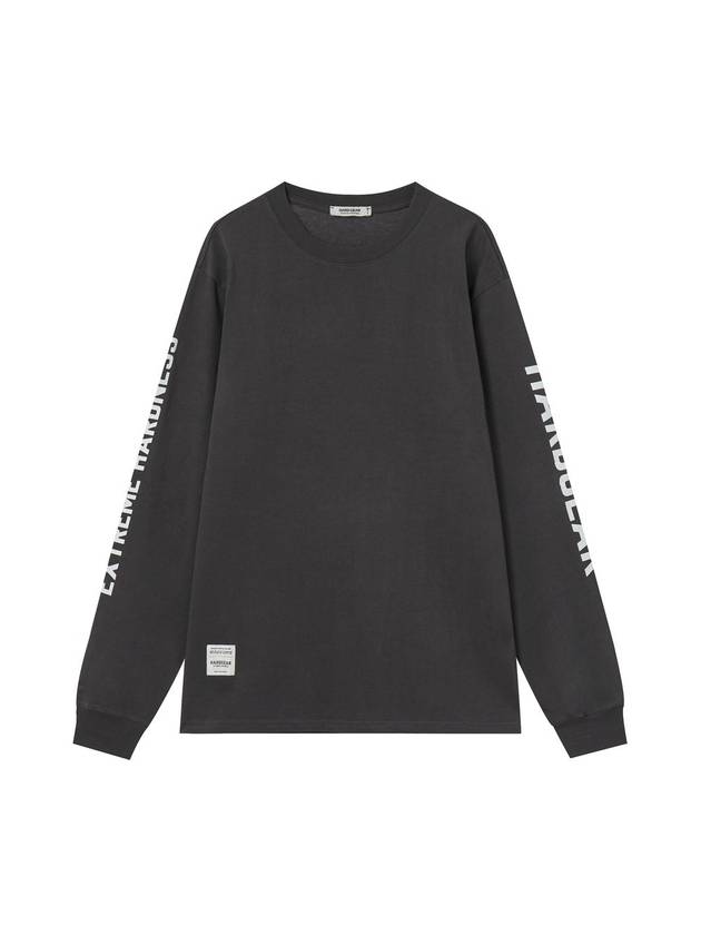 Logo Banding Long Sleeve T Shirt Charcoal - HARDGEAR APPAREL - BALAAN 1