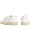 Leather Low Top Sneakers Ivory - PRADA - BALAAN 7