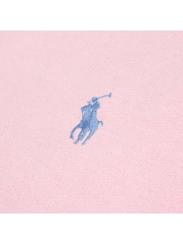 Embroidered Logo Pony Crew Neck Sweatshirt Pink - POLO RALPH LAUREN - BALAAN 3