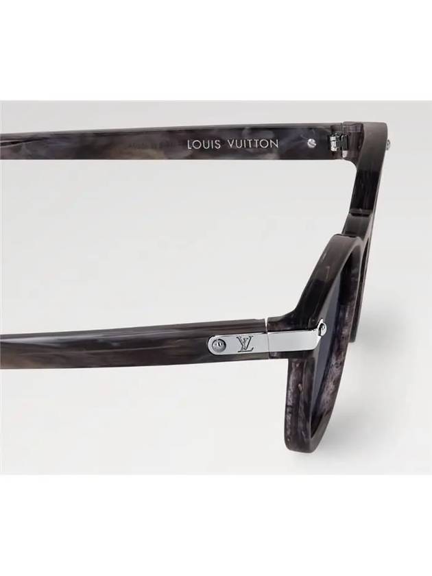 LV Signature Square Round Sunglasses Grey - LOUIS VUITTON - BALAAN 3