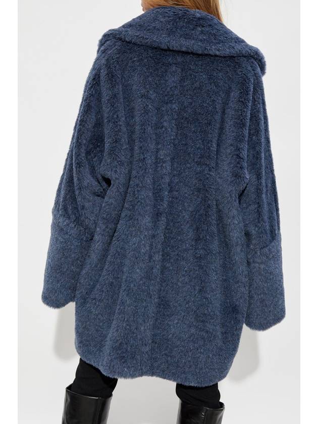 Women's Ted Girl Shearling Coat Blue - MAX MARA - BALAAN 5