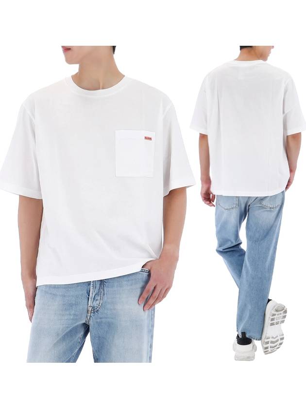 Logo Patch Short Sleeve T-Shirt White - ACNE STUDIOS - BALAAN 2