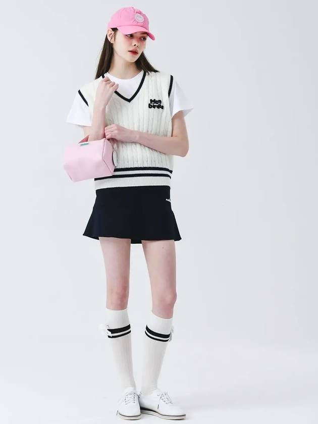 High stretch mini flare skirt DNAVY - MONBIRDIE GOLF - BALAAN 8