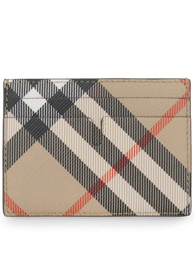 Check Card Case Wallet Beige - BURBERRY - BALAAN 2