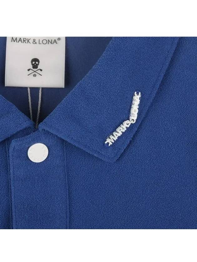 Golf Wear Men s Collar Short Sleeve T Shirt MLM 3B AP09 BLUE - MARK & LONA - BALAAN 5