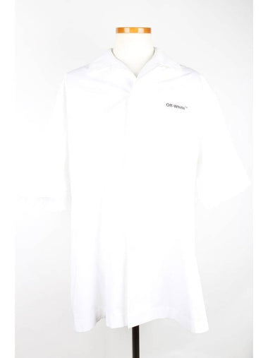 Back logo short sleeve shirt L 105 - OFF WHITE - BALAAN 1