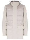 Breton Quilting Down Short Padding Jacket Light Grey - CANADA GOOSE - BALAAN 1