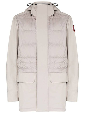 Breton Quilting Down Short Padding Jacket Light Grey - CANADA GOOSE - BALAAN 1