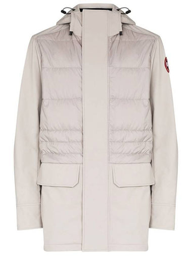 Breton Quilting Down Short Padding Jacket Light Grey - CANADA GOOSE - BALAAN 1