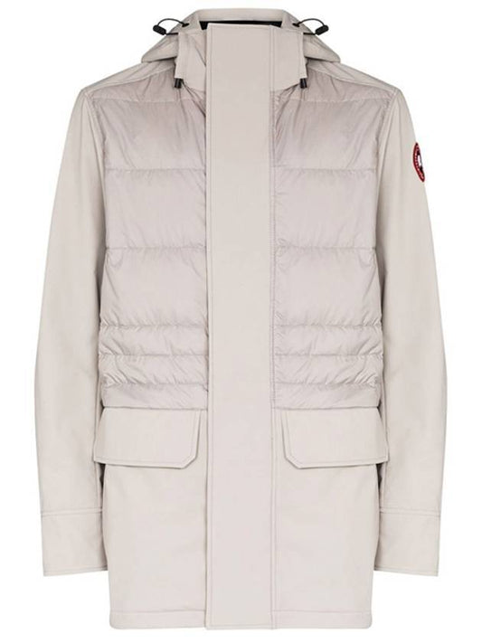 Breton Quilting Down Short Padding Jacket Light Grey - CANADA GOOSE - BALAAN 1