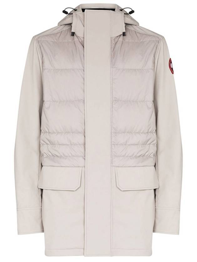 Breton Quilting Down Short Padding Jacket Light Grey - CANADA GOOSE - BALAAN 1