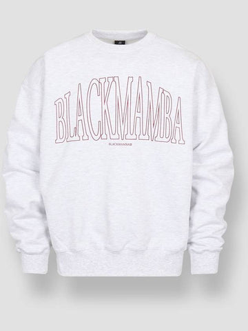 Signature Big Logo Overfit Sweatshirt Back Melange - BLACKMAMBA - BALAAN 1