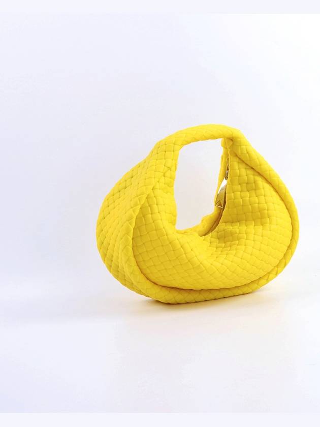 Jodie Intrecciato Mini Hobo Tote Bag Lemon - BOTTEGA VENETA - BALAAN 5