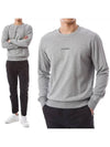 Light Fleece Small Logo Sweatshirt Grey - CP COMPANY - BALAAN 2