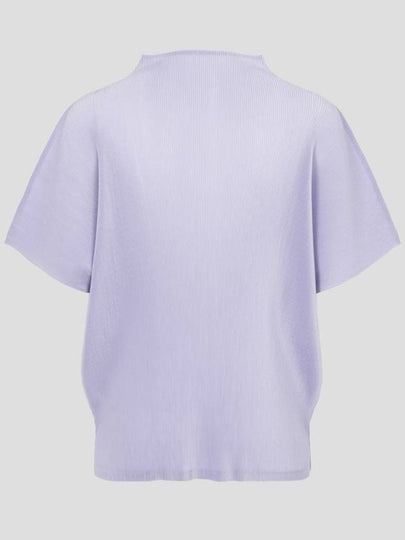 Pleats Please July Loose Fit Mist Top Light Blue Sky - ISSEY MIYAKE - BALAAN 2