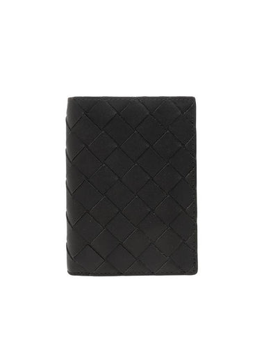 Intrecciato Flap Half Wallet Dark Green - BOTTEGA VENETA - BALAAN 1