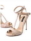 12cm Leather Sandal Heels Beige - DOLCE&GABBANA - BALAAN 2