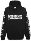 12th Anniversary World Tour Hoodie UA52TR910W BLACK WHITE - VETEMENTS - BALAAN 2