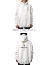 Embroidered Flame Logo Hoodie White - BALENCIAGA - BALAAN 4