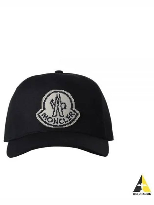 Logo Patch Ball Cap Black - MONCLER - BALAAN 2