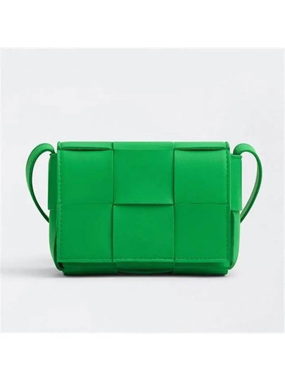 Intrecciato Cassette Small Cross Bag Green - BOTTEGA VENETA - BALAAN 2