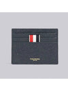 Pebble Grain Anchor Card Wallet Navy - THOM BROWNE - BALAAN 3