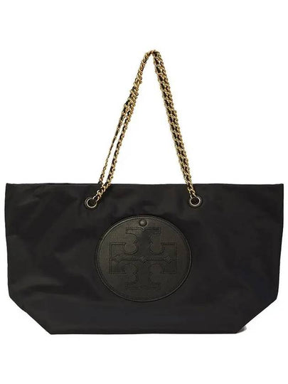 Ella Chain Tote Bag Black - TORY BURCH - BALAAN 2