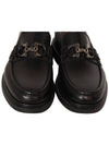 Gancini Ornament Moccasin Loafers Black - SALVATORE FERRAGAMO - BALAAN 7