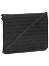 Intrecciato Flap Mini Cross Bag Black - BOTTEGA VENETA - BALAAN 4