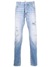 Men's Cool Guy Straight Jeans Blue - DSQUARED2 - BALAAN 1