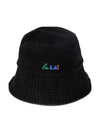 Lala Denim Bucket Hat Black - LALA SMILE - BALAAN 4